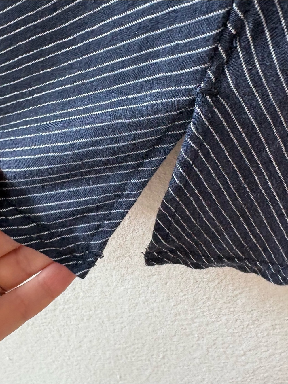 Royal Robbins Vacationer Tank Top Hemp Cotton Blue Striped Small Eclipse - Picture 8 of 11